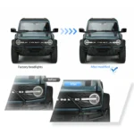 20-24 Ford Bronco  Full LED Projector RGB Headlights - Image 11