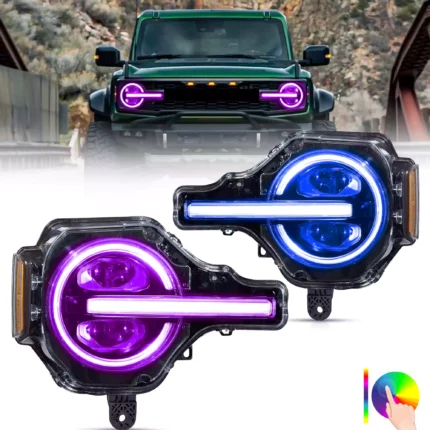 20-24 Ford Bronco  Full LED Projector RGB Headlights