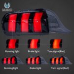 24-26 Ford Mustang S650 LED Tail Lights with Sequential Red Turn Signal (Fit For US Models) - Image 2