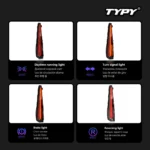 Car Light For Chevrolet Tahoe 2015-2017 Suburban Cadillac Escalade 2007-2014 Taillight LED Projetor DRL Auto Accessories - Image 3