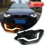 Car Headlights For BMW 1 Series F20 Headlight 2012-2015 LED Car Lamps DRL Dynamic Turn Signals Car Accessories