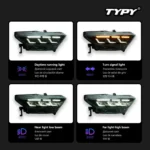 Car Lights For Ford Mustang RGB 2015-2017 Headlight LED Projetor head Lamp Daytime Running Light Automotive Accessories - Image 3