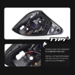 Car Lights For Toyota RAV4 Tallight 2009-2012 LED Car Tail Lamps Daytime Running Lights Dynamic Turn Signals Car Accessories - Image 4