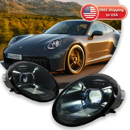 Car Lights For Porsche 911 997 Headlight 997.1 997.2 Full LED Laser Matrix Headlamps Projector Front Lamp DRL Plug Play