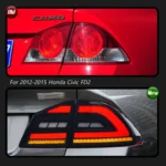 Car Lights For Honda Civic FD2 Taillight 2012-2015 LED Projetor Tail Lamp Daytime Running Light Automotive Accessories - Image 2