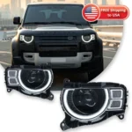 Car Lights For Land Rover Defender Headlight 2020-2023 LED Headlamps Daytime Running Lights DRL Turn Signal Car Styling