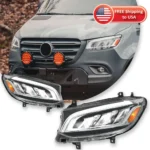 Car Lights For Benz Sprinter W907 Headlight 2019-2023 LED Projetor head Lamp Daytime Running Light Automotive Accessories