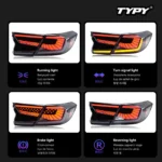 Car Lights For Honda 10th Accord Taillights 2018-2023 LX Sport EX EX-L Auto Accessories Dynamic DRL Turn Signal - Image 4