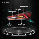 LED Tail Lamps For Maserati Ghibli 2014-2022 Upgrade Rear Tail Lights Assembly DRL Day Running Light Turn Signal Car Accessories - Image 3
