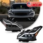 Car Lights For Infiniti G37 Headlight 2010-2015 LED Projetor head Lamp Daytime Running Light Automotive Accessories