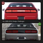 Full LED Car Lights Rear Tail Lamps For Dodge Challenger Coupe 3rd Gen 2008-2014 DRL Back Light Red Sequential Turn Signal - Image 2