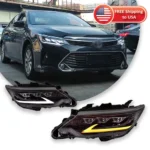 Car Headlights For Toyota Camry 2015-2017 LED Car Lamps Daytime Running Lights Dynamic Turn Signals Car Accessories