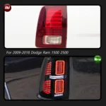 Car Lights For Dodge Ram 1500 2500 Taillight 2009-2018 LED Projetor Tail Lamp Daytime Running Light Automotive Accessories - Image 2