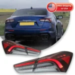 LED Tail Lamps For Maserati Ghibli 2014-2022 Upgrade Rear Tail Lights Assembly DRL Day Running Light Turn Signal Car Accessories