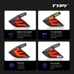Car Lights For Honda Civic 10th 2016-2021 Taillight LED Projetor Tail Lamp Daytime Running Light Automotive Accessories - Image 3
