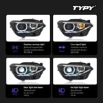 Car Lights For BMW 1 Series F20 Headlight Hatchback 2012-2014 LED Headlamps Turn Signal Daytime Running Lights - Image 3