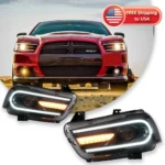 Car Light For Dodge Charger Headlight 2011-2014 LED Projetor head Lamp Daytime Running Light Automotive Accessories