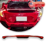 Car Rear Spoiler Lamp Accessory Part Tail Lamp Tail Light for Honda Civic Hatchback 10th gen