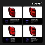 Car Tail Lights For Chevrolet Captiva 2008-2017 LED Car Tail Lamps Daytime Running Lights Dynamic Turn Signals - Image 3