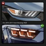 Car Lights For Ford Mustang RGB 2015-2017 Headlight LED Projetor head Lamp Daytime Running Light Automotive Accessories - Image 2