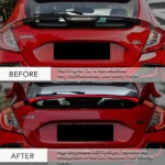 Car Rear Spoiler Lamp Accessory Part Tail Lamp Tail Light for Honda Civic Hatchback 10th gen - Image 2