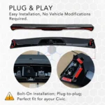 Car Rear Spoiler Lamp Accessory Part Tail Lamp Tail Light for Honda Civic Hatchback 10th gen - Image 5
