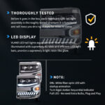 16-18 Chevrolet Silverado 1500 4th Gen Facelift  LED Dual Beam Projector Headlights Black - Image 11