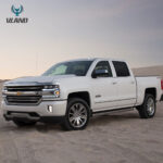 16-18 Chevrolet Silverado 1500 4th Gen Facelift  LED Dual Beam Projector Headlights Black - Image 2