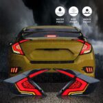 16-21 Honda Civic 10th Gen (FC1/FC2/FC5) Sedan LED Tail Light With Dynamic Welcome Lighting - Image 10