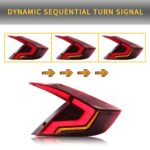 16-21 Honda Civic 10th Gen (FC1/FC2/FC5) Sedan LED Tail Light With Dynamic Welcome Lighting - Image 7