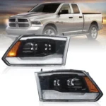 09-18 Dodge Ram 1500 2500 3500 HeadLights Full LED Black