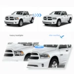 09-18 Dodge Ram 1500 2500 3500 HeadLights Full LED Black - Image 5