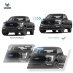 21-23 Ford F150 14th Gen Projector Full LED Matrix Headlights Upgrade - Image 5