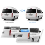 04-19 Toyota Hiace 5th Gen (H200) LED Tail Lights With Sequential Turn Signal Clear - Image 6