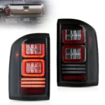 07-13 Chevrolet Silverado 1500 2500HD 3500HD 07-10 GMC Sierra 1500 2500HD 3500HD Dually LED II Tail Lights With Red Turn Signal Clear