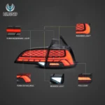 17-22 Tesla Model 3 & 20-22 Tesla Model Y LED Tail Lights With Dynamic Welcome Lighting - Image 4