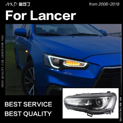 Car Styling for Mitsubishi Lancer Headlight 2008-2019 Lancer EX LED Headlight LED DRL Hid Xenon Head Lamp Auto Accessories