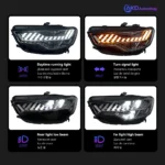 Car Accessories Head Lamp for Audi A6 Headlights 2012-2015 Upgrade A7 Design LED Headlight DRL Dynamic Singal High Low Beam - Image 3