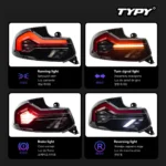 Car Lights LED Rear Lamps For BMW 2 Series F22 Taillights Assembly 220i 225i M2 F23 F87 Dynamic DRL Turn Signals Plug Play - Image 3