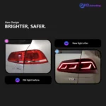 Car Lights for VW Touareg Led Tail Light 2011-2017 Touareg Rear Lamp DRL Dynamic Signal Reverse Automotive Accessories - Image 2
