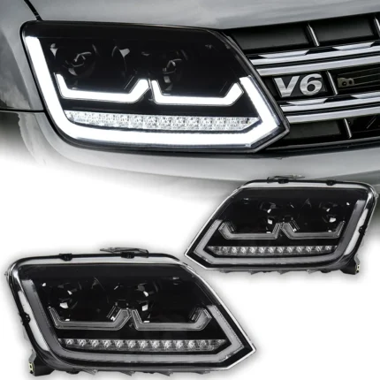 Car Styling Head Lamp for VW Amarok Headlights 2010-2020 LED Headlight Projector Lens DRL Signal Animation Auto Accessories