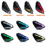 LED RGB Tail Lights for Ford Fiesta 2008-2017 MK7 MK7.5 Colorful Dynamic Animation Sequential Turn Signal Rear Lamps Assembly - Image 2