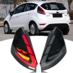 LED Tail Lights for Ford Fiesta 2008-2017 MK7 MK7.5 Dynamic Animation Sequential Turn Signal Rear Lamps