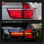 Car LED Taillight For BMW X5 E70 2007-2013 Yellow Turn Signal Upgraded To 2023 Style Taillights Plug And Play Car Accessories - Image 2