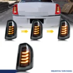 LED Tail Lights For Chrysler 300 300C 2011-2014 Rear Lamps Start-up Animation Sequential Turn Signal Accessory Assembly - Image 3