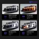 Car Styling for Jetta mk6 Headlights 2011-2019 RS5 Design LED Headlight Projector Lens Dynamic Signal DRL Auto Accessories - Image 3