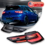 Car Lights LED Taillights Assembly For Volkswagen VW Golf 8 MK8 2020 2021 2022 DRL Dynamic Rear Lamps Sequential Turn Signal