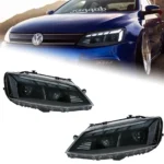Car Styling for Jetta mk6 Headlights 2011-2019 RS5 Design LED Headlight Projector Lens Dynamic Signal DRL Auto Accessories