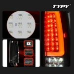 LED Tail Light for Chevy GMC 1988-1999 C/K Pickup Truck Silverado Suburban Sierra Tahoe Yukon Turn Signal Brake Light - Image 3