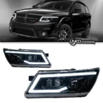 Car Styling for Dodge JCUV Journey 2009-2016 LED Headlight Fiat Freemont LED DRL Hid Angel Eye Bi Xenon Beam Accessories - Image 2